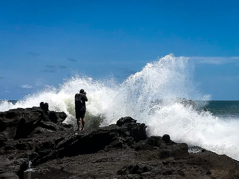 Black Sand Reflections Images